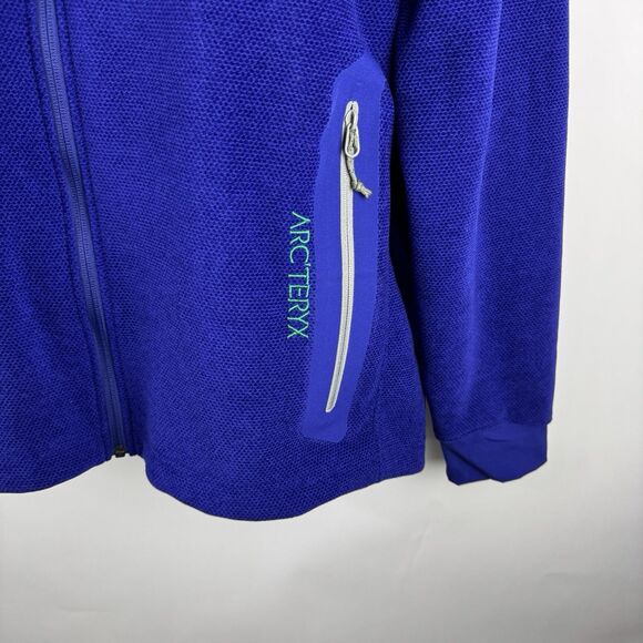 ARC'TERYX Polartec Strato Full Zip Jacket Mens XXL Purple Blue Polartec Fleece - Picture 2 of 16